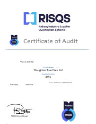 RISQS Certificate of Audit